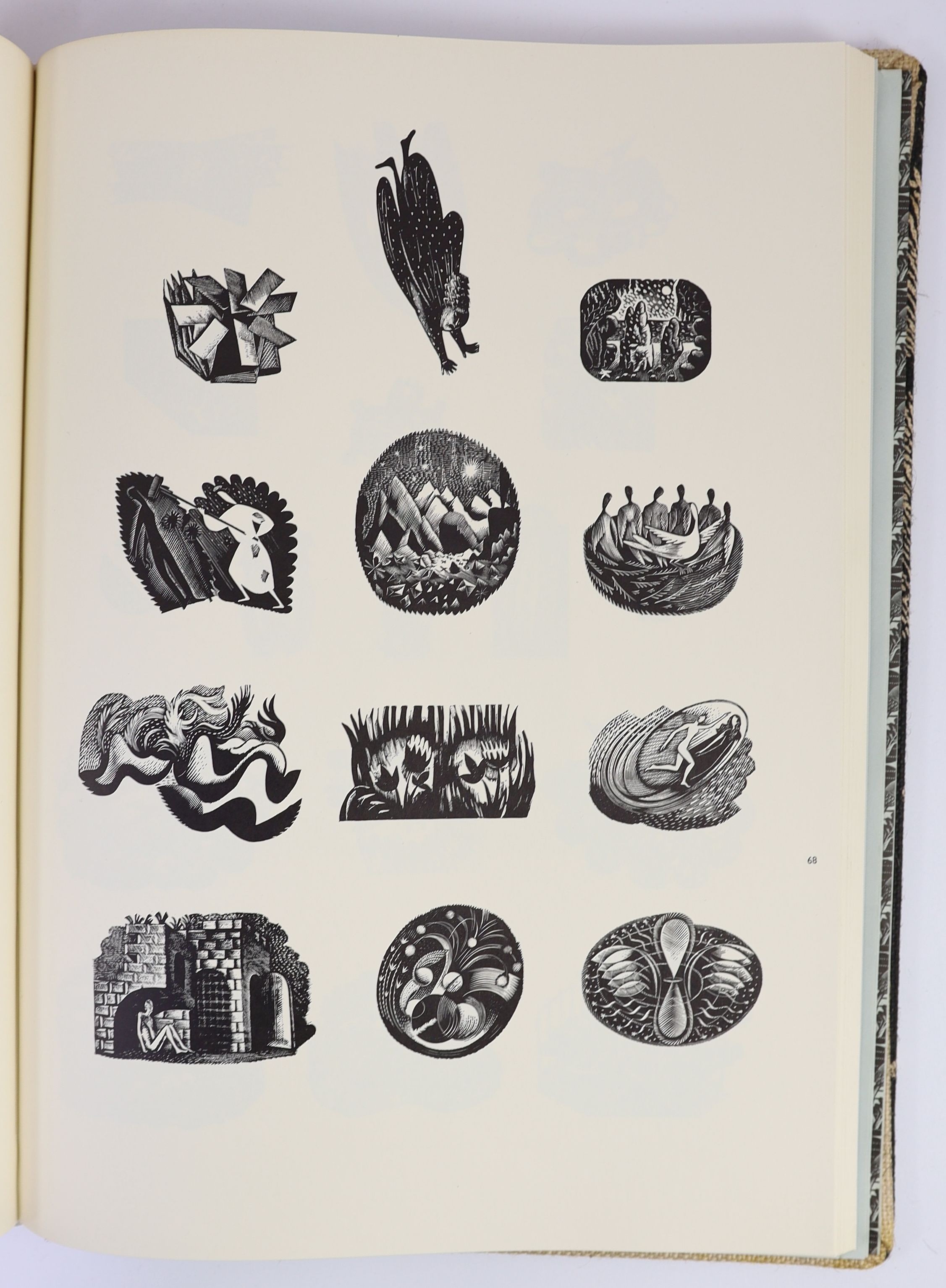 Ravilious, Eric [and] Richards, J. M. - The Wood Engravings of Eric Ravilious. Limited ed. One of 500. Complete with 113 plates most with numerous illustrations and 3 of which are folding. With folding index and limitati